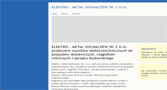 Desktop Screenshot of elektro-metal.pl